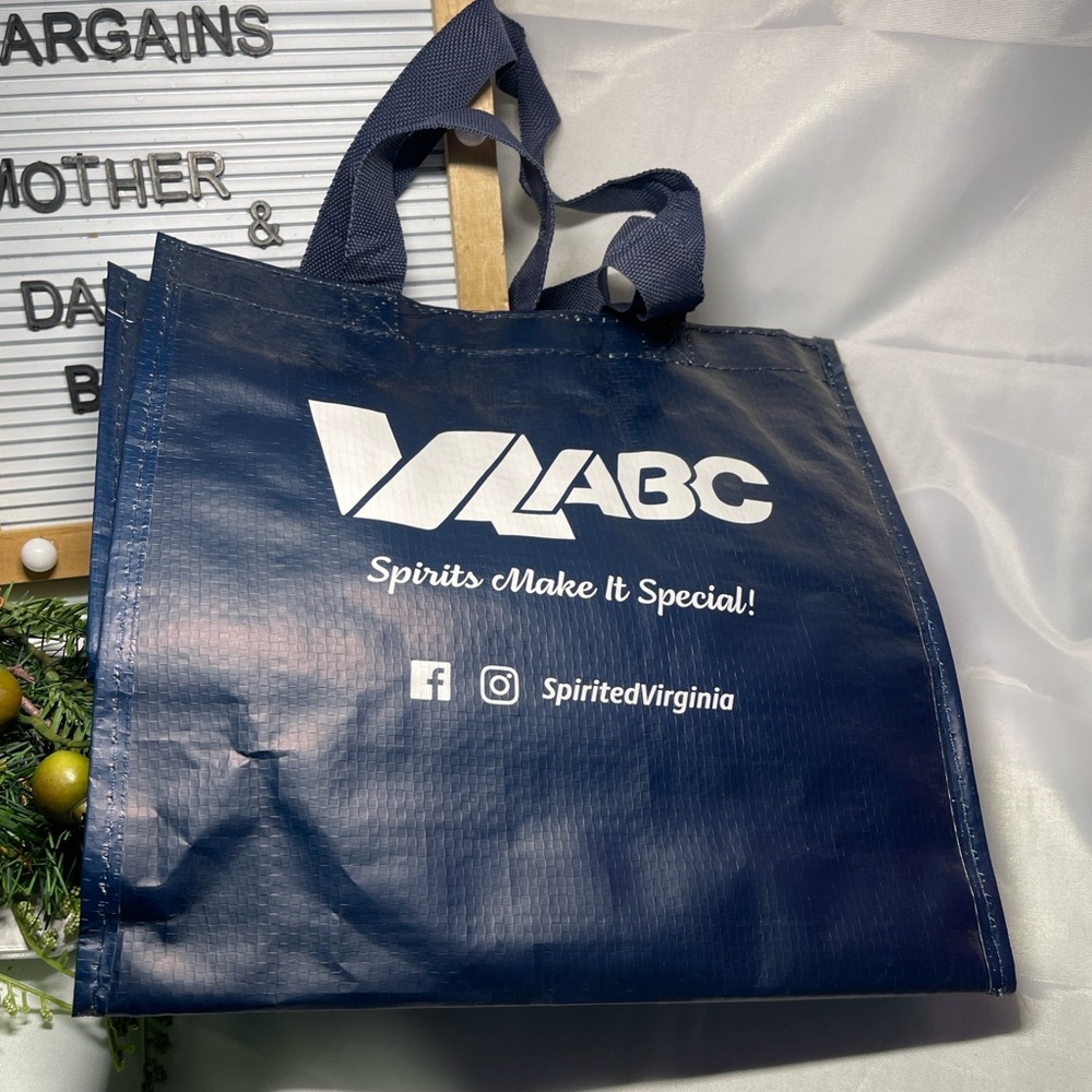 VA ABC Spirits Make It Special Reusable 6-Bottle Wine Tote Bag